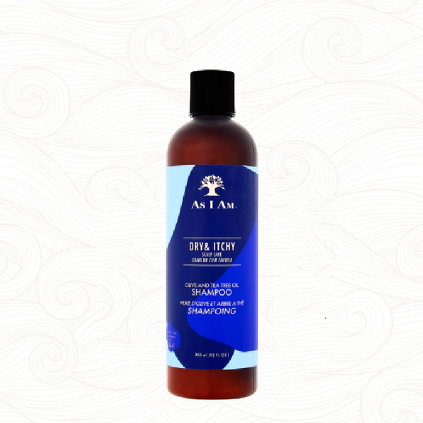 As I Am | Dry & Itchy Scalp Care Olive and Tea Tree Oil Shampoo /12oz